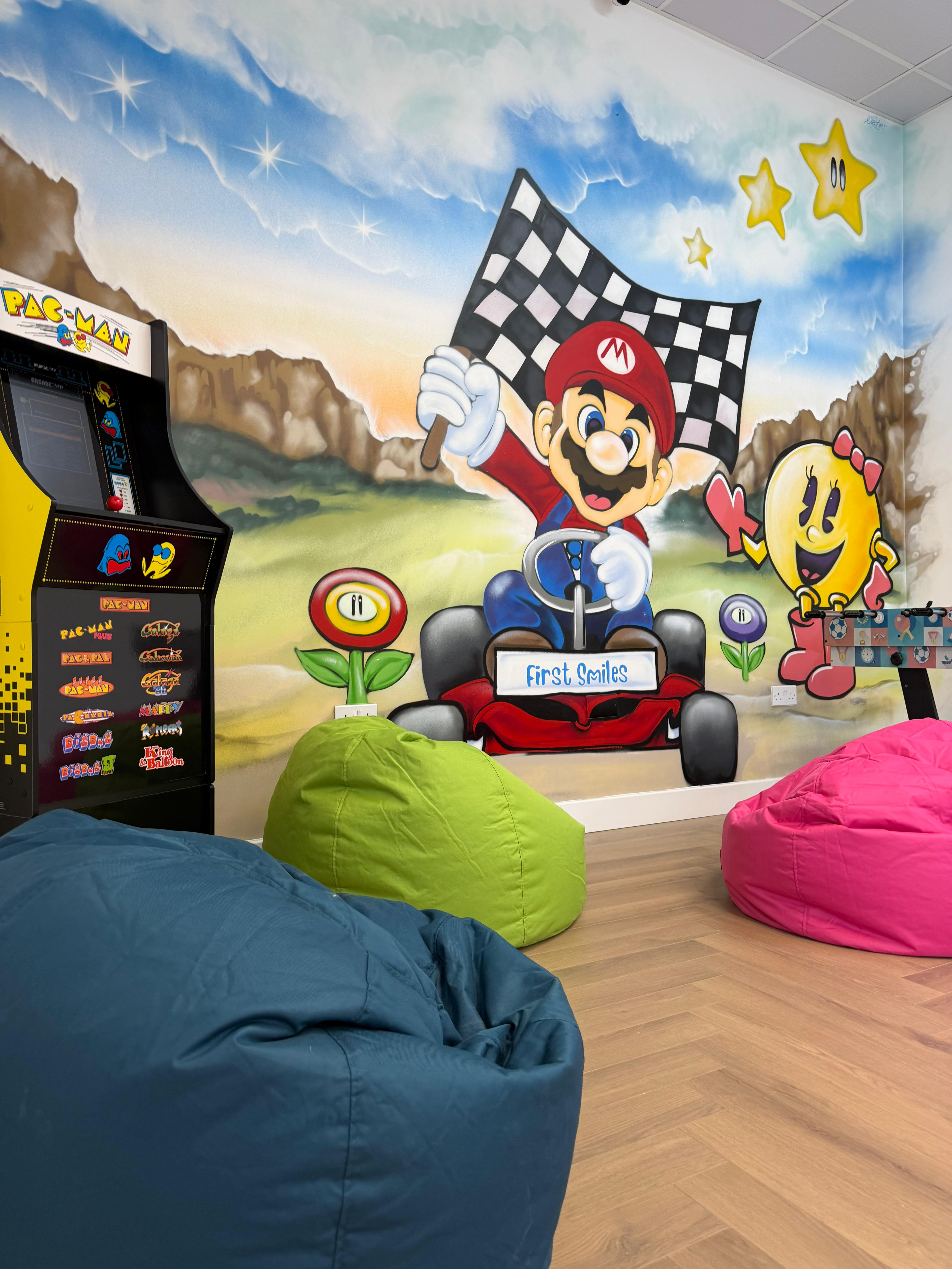 Children's play area inside the practice